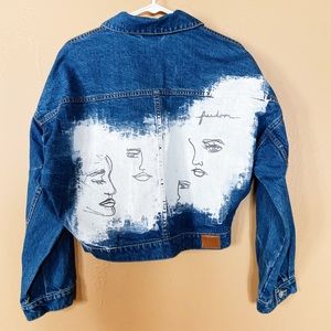 Brand New Cropped Denim BDG jacket customized